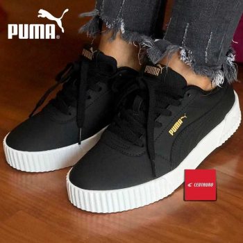 Tênis PUMA Carina Lux L BDP Feminino - Preto (nº 34 ao 39)