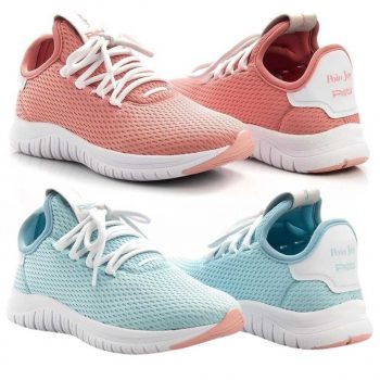 Tênis Têxtil Mesh Elástic Amarração Feminino Casual Conforto - Polo Joy
