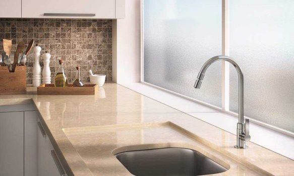 Torneira para Cozinha de Mesa Bica Alta Gali, Docol, 00801306, Cromado