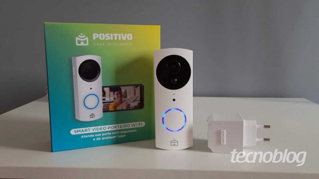Vídeo Porteiro Wi-Fi Positivo Smarthome Smart - Viva Voz com Visão Noturna 11147016