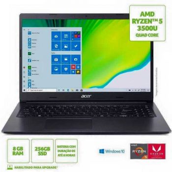 AMD Ryzen 5-3500U Quad Core | RAM 8 GB |