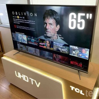 Android Tv Led 65" Tcl P8m Ultra Hd Com Wii Integrado E Controle Remoto Com Comando De Voz E Google Assistant
