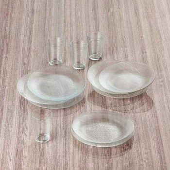 Aparelho de Jantar Duralex Diamante – 12 Peças