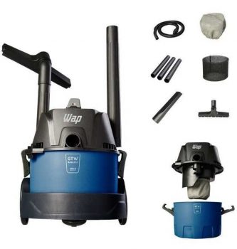 Aspirador de Pó e Água Wap 1400W - GTW Bagless Azul e Preto