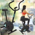 Bicicleta Ergométrica Trevalla TF-880 100Kg 5 Funções Preta