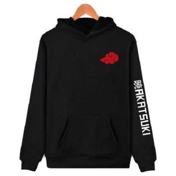 Blusa Moletom Naruto Nuvem Akatsuki Anime Canguru