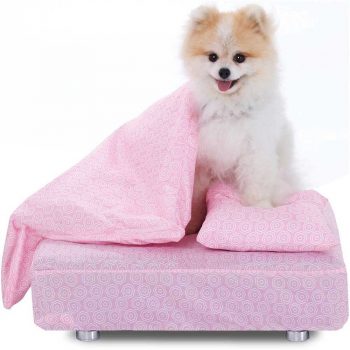 Cama Box Para Cachorro Com Lençol + Edredom + Travesseiro - Caminha Pet - Bf Colchões