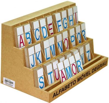 Carlu Brinquedos - Alfabeto Móvel Degrau Jogo De Tabuleiro, 4+ Anos, Multicolorido, 1204