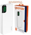 Carregador Portátil Geonav 20000mAh - PB20KWT - Branco