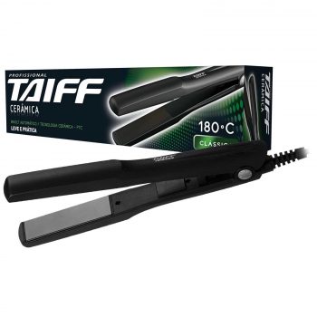 Chapinha | Prancha Taiff Clássica Cerâmica 180°C Preto - Bivolt