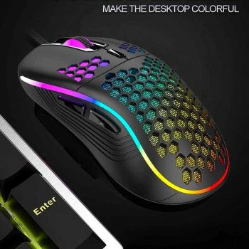 Colorful Wired Hole Mouse
