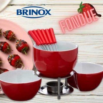 Conjunto P/ Fondue 10pcs - Vrm Brinox Vermelho