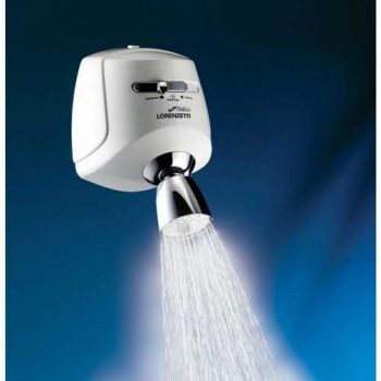 Ducha Relax 127V 5500W, Lorenzetti, 7540117, Branco/Cromado, Pequeno