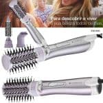 Escova Rotativa Cadence Real Beauty ESC600 Pro 4 em 1 Prata Bivolt