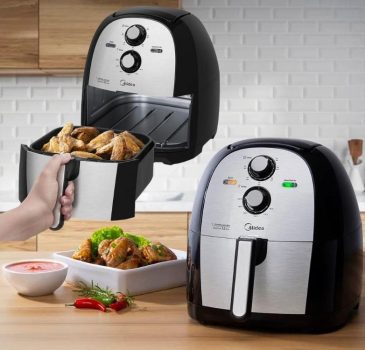 Fritadeira Elétrica Sem Oléo 5.5 Litros Midea FRA50S1 110V