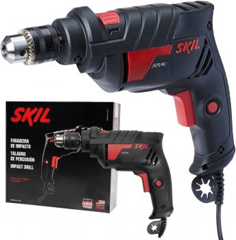Furadeira Impact Skil 6602, 10 mm, 127V, Bosch F0126555J4, Preto