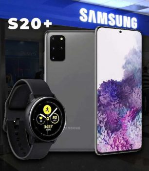 Galaxy S20 Plus + Galaxy Watch Active Preto Samsung
