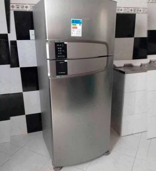 Geladeira Consul Frost Free Duplex 437 litros cor Inox com Horta em Casa - CRM55AK