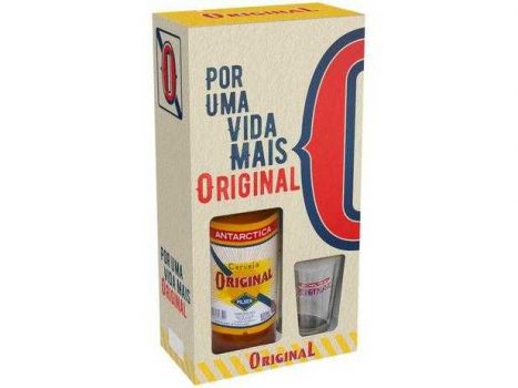 Kit Cerveja Antarctica Original Pilsen - 600ml com Copo