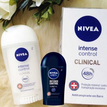 Kit Desodorante Nivea Clinical Intense Control - Barra Antitranspirante Feminino/ Masculino 42g - 6 Unidades