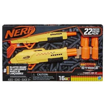 Lançador de Dardos - Nerf Alpha Strike - Alvo Duplo - Alpha Tiger DB-2 - Hasbro