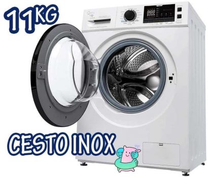 Lavadora de Roupas Midea LFA11B STORM WASH Inverter Tambor 4D Branca - 11kg