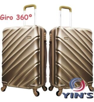 Mala de Bordo Yins PP com Giro 360º - YS21055CH-PP Champagne
