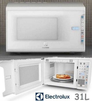 Micro-ondas Electrolux com 31 Litros de Capacidade Branco – MI41T