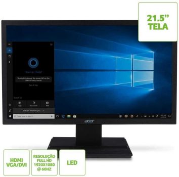 Monitor Acer 21,5'' LED V226HQL FULL HD VESA VGA/DVI/HDMI