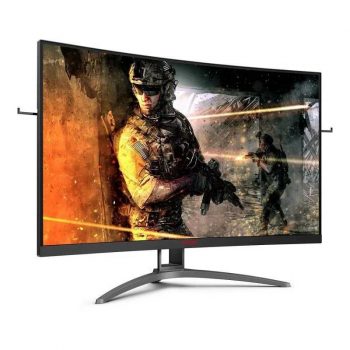 Monitor Gamer AOC 31.5 Pol. Curvo Full HD 165Hz 1ms Widescreen Agon AG323FCXE - Canal Promotop