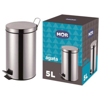 Mor 8222 Lixeira 5 Litros Ágata, Inox