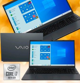 Notebook Vaio FE15, Intel Core i7, 8GB RAM, HD 1TB, Tela LCD 15.6″ HD, Windows 10 – Chumbo Escuro