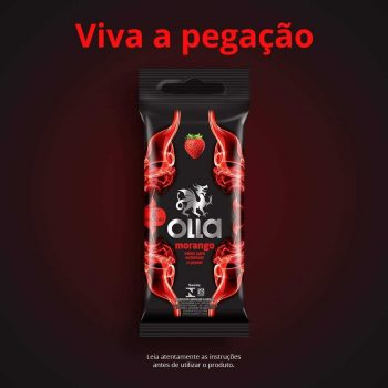 Olla Preservativo Camisinha Sabor Morango, 6 Unidades