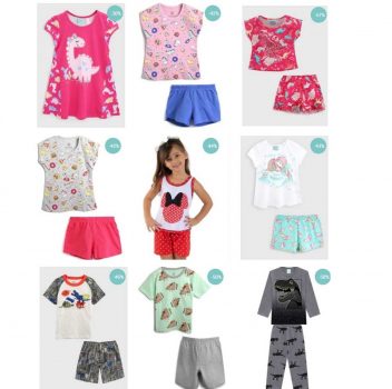 Pijamas até 60% OFF – Infantil