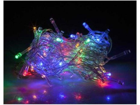 Pisca Pisca Cascata Bolinha 100 LEDs 2,3m Colorido - NATAL208 Casambiente
