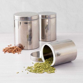 Porta Mantimentos 3 Peças Euro Inox