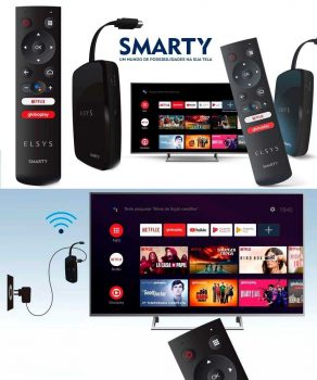 Receptor De TV Via Internet Full Hd Elsys ETRI01 Smarty, Preto