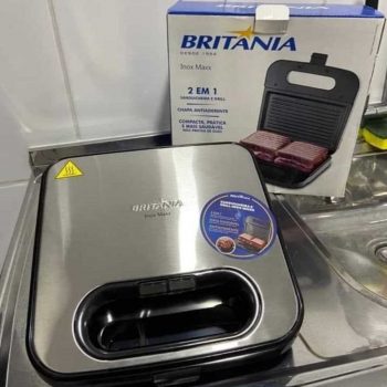 Sanduicheira/Grill Britânia MAXX BGR08IP - 750W Antiaderente