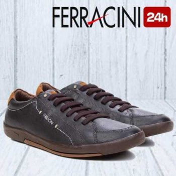 Sapatênis Couro Ferracini Infinit Masculino - Marrom