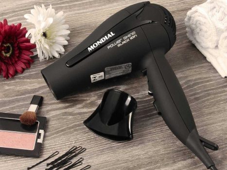 Secador Mondial, Power Shine Black Íon, 127V, 1900W - SC-13