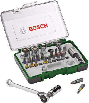 Set de Bits e Soquetes Bosch 27 Peças