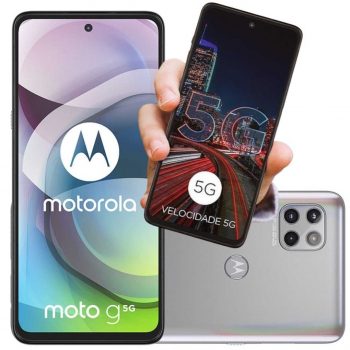 Smartphone Motorola Moto G 5G 128GB Tela 6.7'' Dual Chip 6GB RAM Câmera Tripla + Selfie 16MP - Preto Prisma