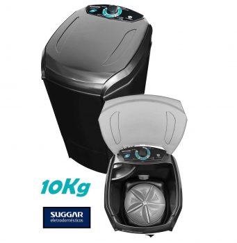 Tanquinho 10Kg Suggar Lavamax Eco - Desligamento Automático Timer Flitro Cata-Fiapos