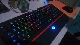 Teclado Gamer Membrana Redragon Karura 2 RGB ABNT2 Preto - K502RGB, UNICO