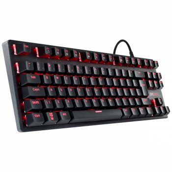 TECLADO MECANICO USB KLR OUTEMU BLUE ABNT2 LED VERMELHO 1.8M