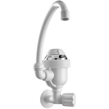 Torneira Elétrica Sintex de Parede Bica Alta 127V Branca 4400 watts