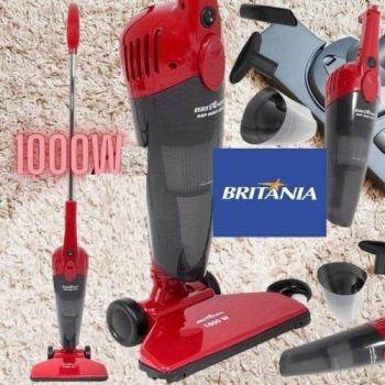Aspirador de Pó Portátil Britânia 1000W - Dust Off Vermelho e Cinza