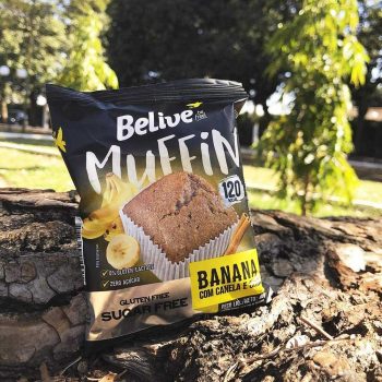 4 Un. Muffin Banana com Canela e Chia Zero Açúcar sem Glúten sem Lactose Belive 40g