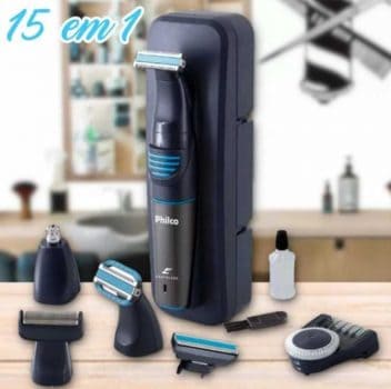 Aparador de Pelos Philco Easyblade Blue Plus Pap09 15 em 1 - Bivolt