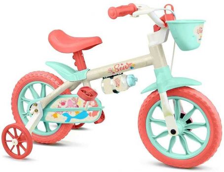 Bicicleta Sea Feminina Aro 12 Nathor Multicor